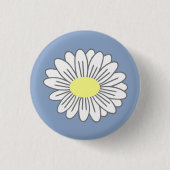 Badge Rond 2,50 Cm Bouton bleu marron (Devant)