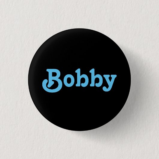 Badge Rond 2,50 Cm Bouton Bobby (Devant)
