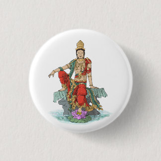 Badge Rond 2,50 Cm Bouton Bodhisattva de Compassion