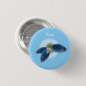 Badge Rond 2,50 Cm Bouton Bonn Planet (Devant & derrière)