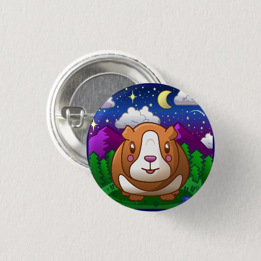Badge Rond 2,50 Cm Bouton Booboo Piggy 1 pouce (Devant & derrière)