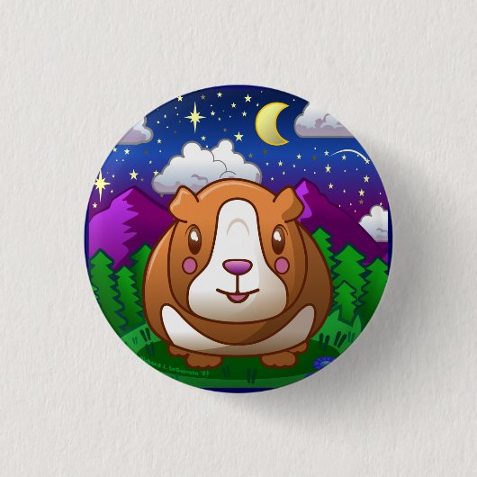 Badge Rond 2,50 Cm Bouton Booboo Piggy 1 pouce (Devant)
