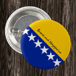 Badge Rond 2,50 Cm Bouton Bosnie-Herzégovine, drapeau patriotique<br><div class="desc">Boutons : Bosnie-Herzégovine & Drapeau - amour mon pays,  voyage,  vacances,  patriotes nationaux / fans de sport</div>