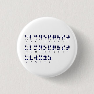 Badge Rond 2,50 Cm Bouton braille