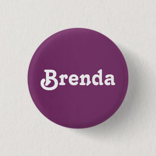 Badge Rond 2,50 Cm Bouton Brenda