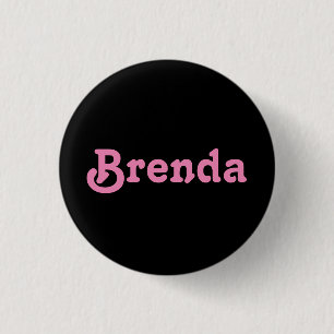 Badge Rond 2,50 Cm Bouton Brenda