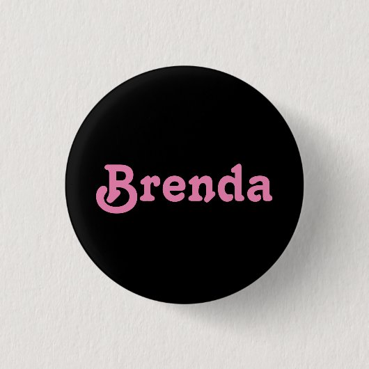 Badge Rond 2,50 Cm Bouton Brenda (Devant)