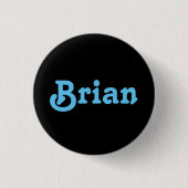 Badge Rond 2,50 Cm Bouton Brian (Devant)