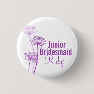 Badge Rond 2,50 Cm Bouton bridesmaidwedding junior de goupille de