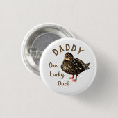 Badge Rond 2,50 Cm Bouton Canard (Devant & derrière)