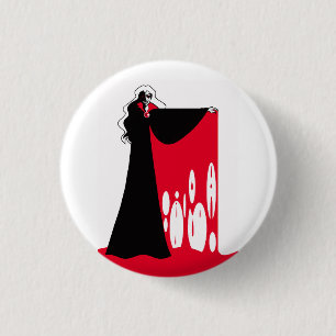 Badge Rond 2,50 Cm Bouton Cap du sang du comte Dracula
