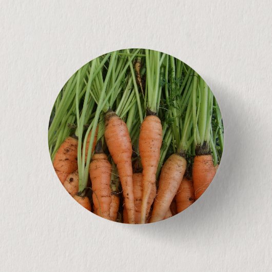 Badge Rond 2,50 Cm Bouton Carottes / Insigne (Devant)