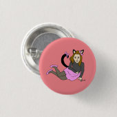 Badge Rond 2,50 Cm bouton catgirl (Devant & derrière)