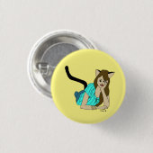 Badge Rond 2,50 Cm bouton catgirl (Devant & derrière)