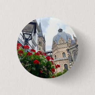 Badge Rond 2,50 Cm Bouton Cathédrale d'Aix-la-Chapelle