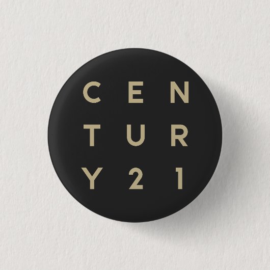 Badge Rond 2,50 Cm Bouton Century 21 (Devant)