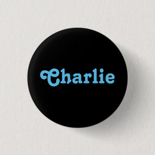 Badge Rond 2,50 Cm Bouton Charlie