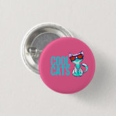 Badge Rond 2,50 Cm Bouton Chats cool (Devant & derrière)