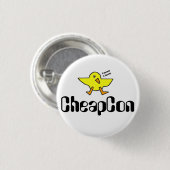 Badge Rond 2,50 Cm bouton cheapcon (Devant & derrière)