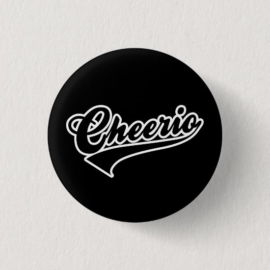 Badge Rond 2,50 Cm Bouton Cheerio (Devant)