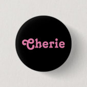 Badge Rond 2,50 Cm Bouton Cherie (Devant)