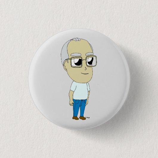 Badge Rond 2,50 Cm bouton chibi (Devant)