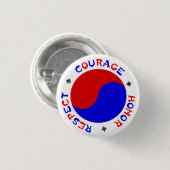 Badge Rond 2,50 Cm Bouton CHR (Devant & derrière)
