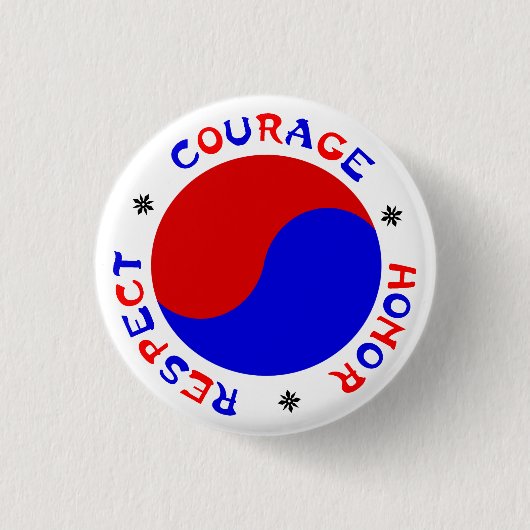 Badge Rond 2,50 Cm Bouton CHR (Devant)