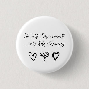 Badge Rond 2,50 Cm Bouton Citation Inspirationnelle Self-Love