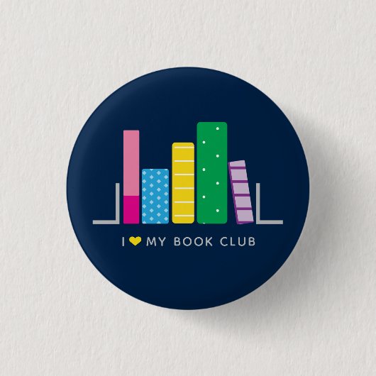 Badge Rond 2,50 Cm Bouton Club du livre (Devant)