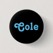 Badge Rond 2,50 Cm Bouton Cole (Devant)