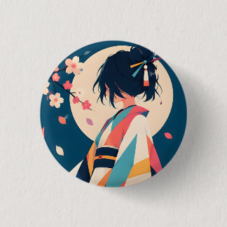 Badge Rond 2,50 Cm Bouton collectible 7 Blossom Whisper