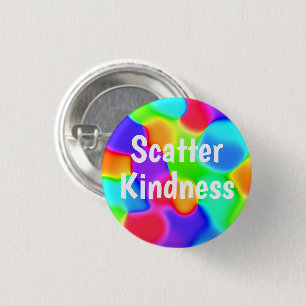 Badge Rond 2,50 Cm Bouton coloré Scatter Kindness