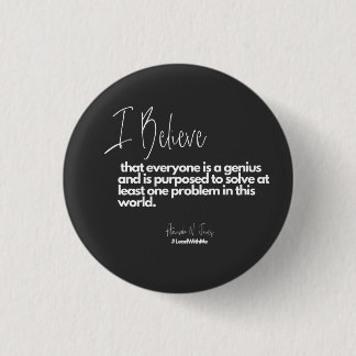 Badge Rond 2,50 Cm Bouton Conduit Avec Moi Believe