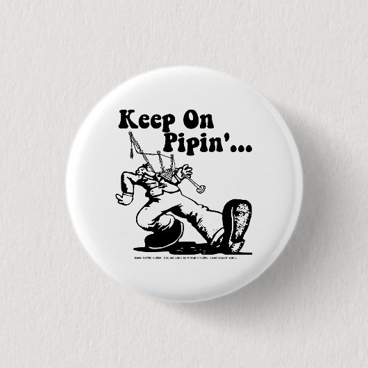 Badge Rond 2,50 Cm Bouton Continuer sur Pipin rond (Devant)