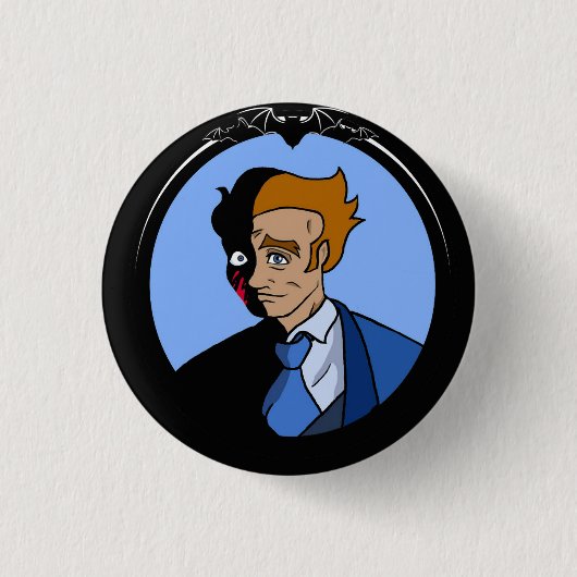 Badge Rond 2,50 Cm Bouton Couleur d'utilisation Abraham van Helsing (Devant)