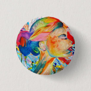Badge Rond 2,50 Cm Bouton Couleur Mon monde