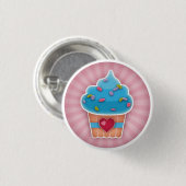 Badge Rond 2,50 Cm Bouton Cupcake (Devant & derrière)