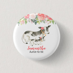 Badge Rond 2,50 Cm Bouton Customisé de la balise Nom de la vache lait