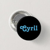 Badge Rond 2,50 Cm Bouton Cyril (Devant & derrière)