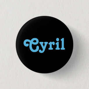 Badge Rond 2,50 Cm Bouton Cyril
