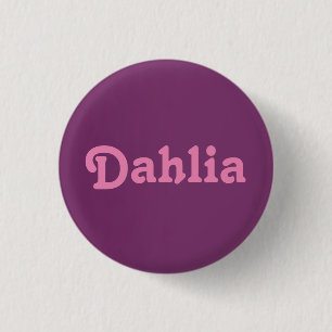 Badge Rond 2,50 Cm Bouton Dahlia
