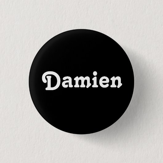Badge Rond 2,50 Cm Bouton Damien (Devant)
