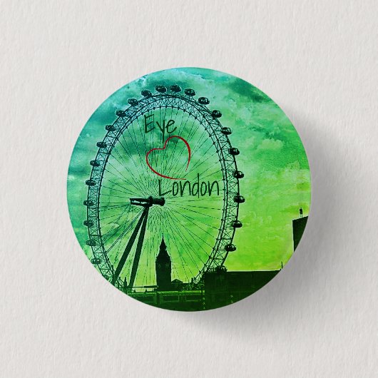 Badge Rond 2,50 Cm Bouton d'amusement Accessoire Travel London Englan (Devant)