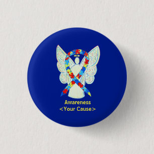 Badge Rond 2,50 Cm Bouton d'angle d'angle d'art de la conscience du c