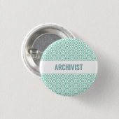 Badge Rond 2,50 Cm Bouton d'archiviste, sur l'aqua (Devant & derrière)