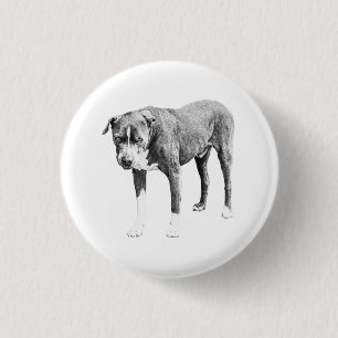 Badge Rond 2,50 Cm Bouton d'arête de trait ombragé