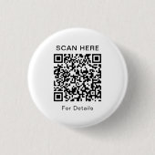 Badge Rond 2,50 Cm Bouton d'arrondi de code QR personnalisable pour n (Devant)