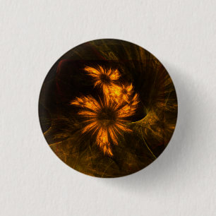 Badge Rond 2,50 Cm Bouton d'art Abstrait du jardin mystique (rond)