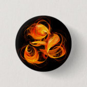 Badge Rond 2,50 Cm Bouton d'art Abstrait Fireball (rond) (Devant)